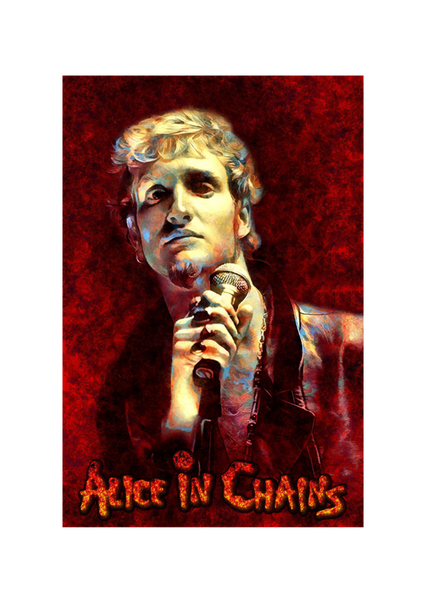 Alice in Chains 29 Music Print  Concert Wall Art Memorabilia gift A5,A4,A3