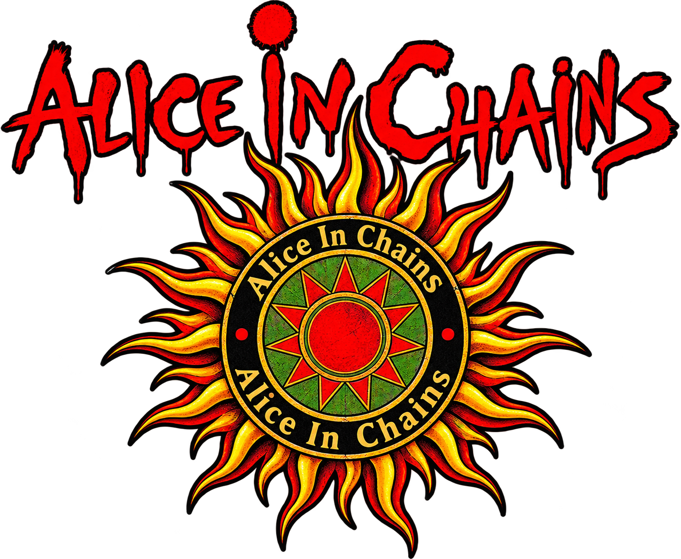 ALICE IN CHAINS 6 Sublimation  Digital Download