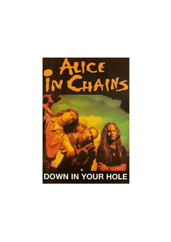 Alice in Chains 7 Music Print  Concert Wall Art Memorabilia gift A5,A4,A3