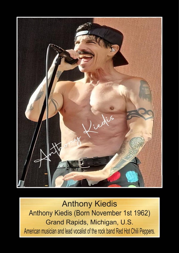Anthony Kiedis red hot chilli peppers  Music Poster Wall Art Memorabilia gift A5,A4,A3.