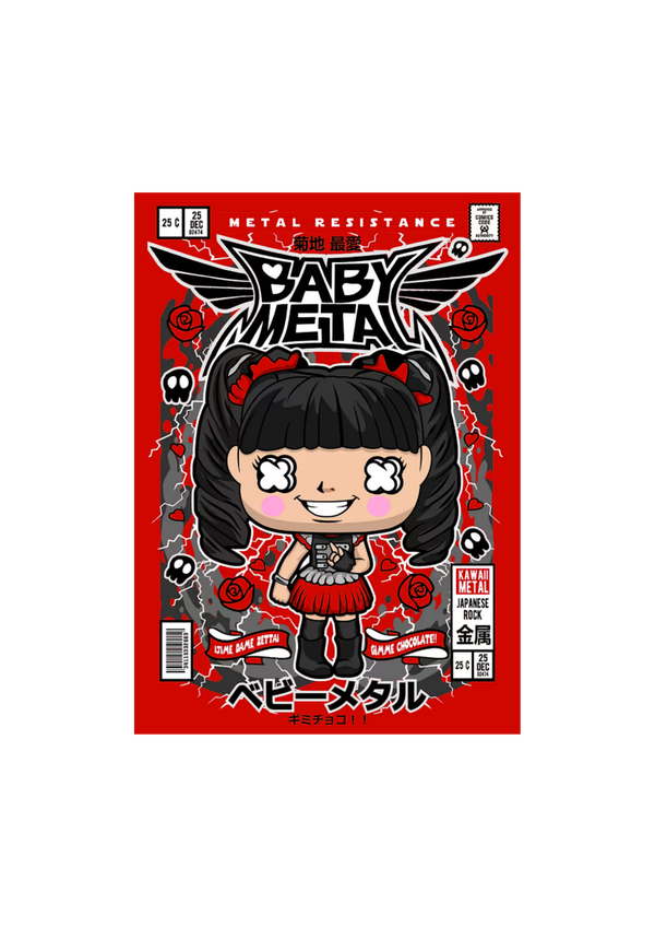 Baby Metal 13 Music Print  Concert Wall Art Memorabilia gift A5,A4,A3