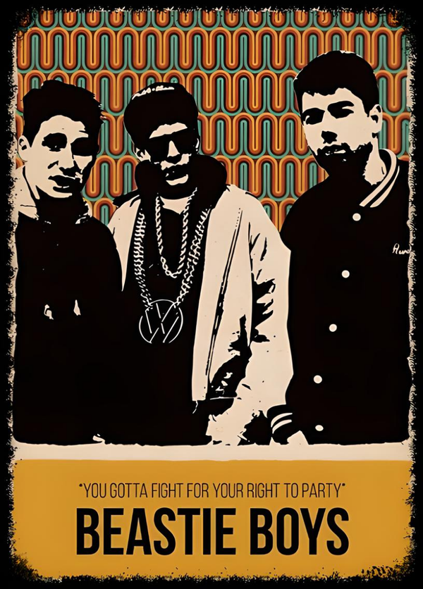 Beastie Boys 2 Music Print  Concert Wall Art Memorabilia gift A5,A4,A3