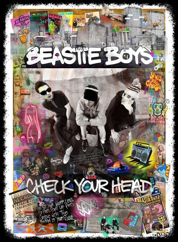 Beastie Boys 3 Music Print  Concert Wall Art Memorabilia gift A5,A4,A3