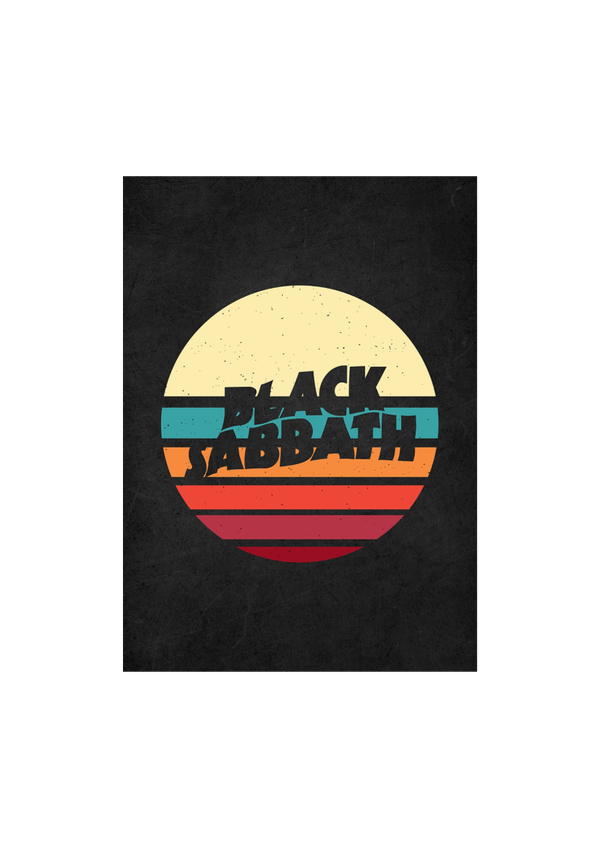 Black Sabbath 002 Music Print  Concert Wall Art gift A5,A4,A3