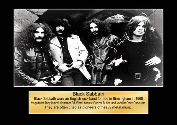 Black Sabbath print Music Poster Wall Art Memorabilia gift A5,A4,A3.