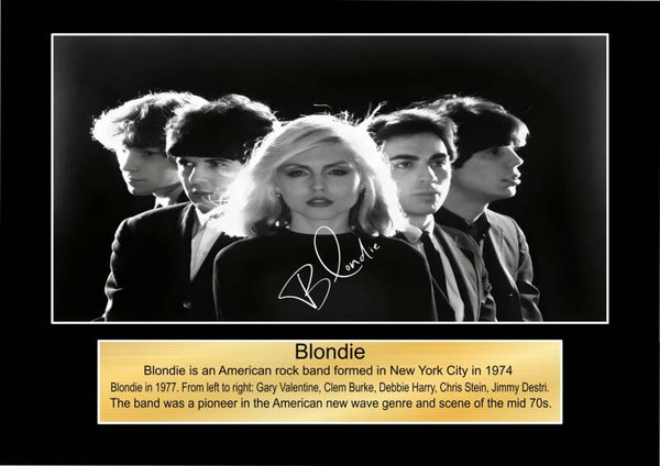 Blondie Music Poster Wall Art Memorabilia gift A5,A4,A3.