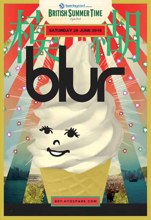 Blur 4 Music Print  Concert Wall Art Memorabilia gift A5,A4,A3