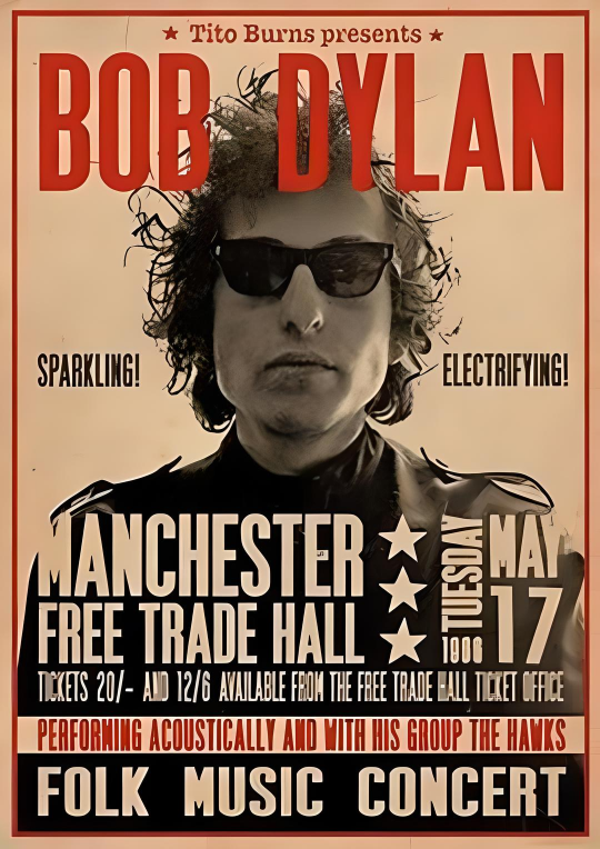 Bob Dylan 4 Music Print  Concert Wall Art Memorabilia gift A5,A4,A3