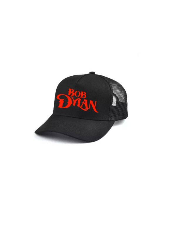 Bob Dylan Black and white trucker hat mesh cap Music, Birthday Gift one size