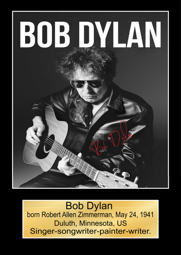 Bob Dylan  Music Poster Wall Art Memorabilia gift A5,A4,A3.