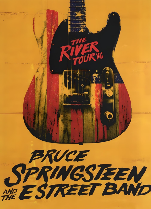 Bruce Springsteen 1 Music Print  Concert Wall Art Memorabilia gift A5,A4,A3