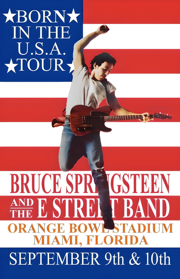 Bruce Springsteen 10 Music Print  Concert Wall Art Memorabilia gift A5,A4,A3