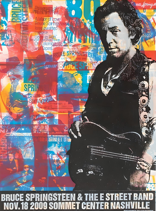 Bruce Springsteen 2 Music Print  Concert Wall Art Memorabilia gift A5,A4,A3