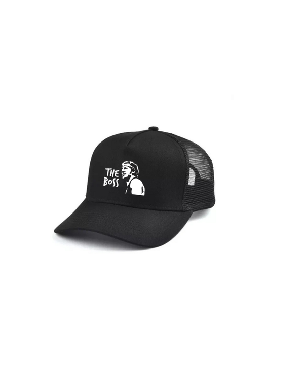 Bruce Springsteen The boss Black and white trucker hat mesh cap Music, Birthday Gift one size