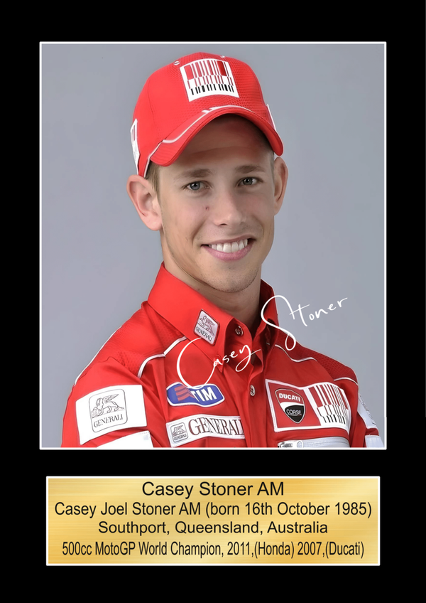 Casey Stoner  Moto GP signed  Poster Wall Art Memorabilia gift A5,A4,A3.