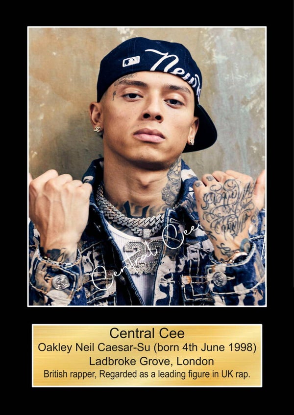 Central Lee print Music Poster Wall Art Memorabilia gift A5,A4,A3.