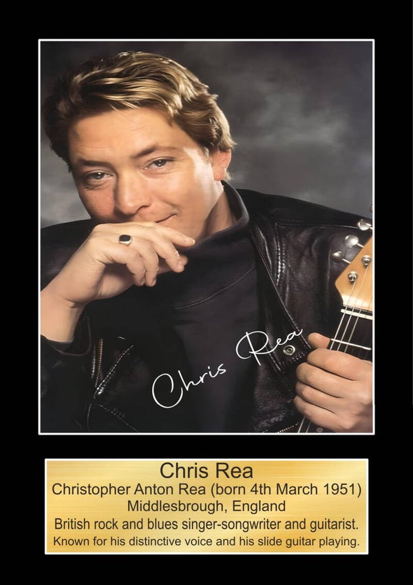 Chris Rea  Music Poster Wall Art Memorabilia gift A5,A4,A3.