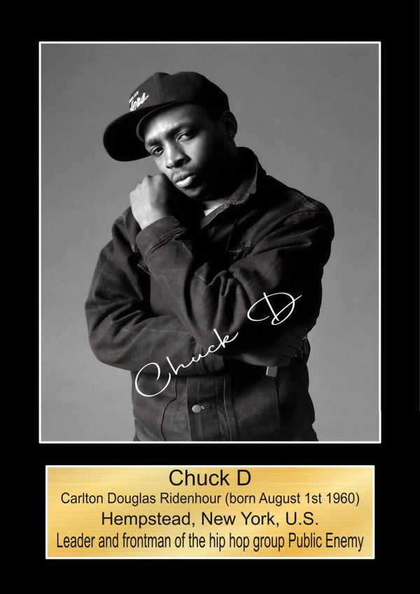 Chuck D Public Enemy print Music Poster Wall Art Memorabilia gift A5,A4,A3.