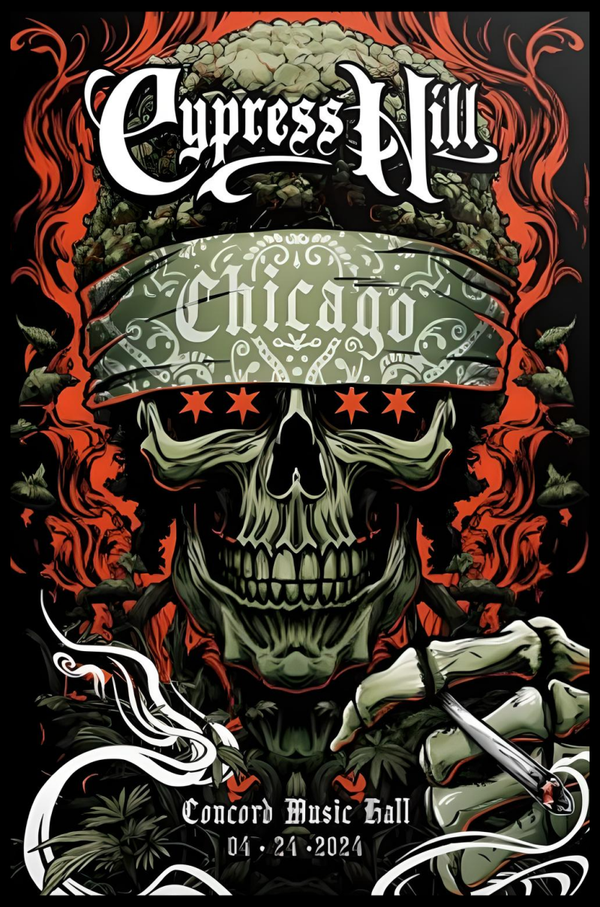 Cypress Hill 3 Music Print  Concert Wall Art Memorabilia gift A5,A4,A3