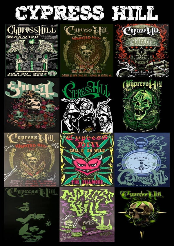 Cypress Hill 15 Music Print  Concert Wall Art Memorabilia gift A5,A4,A3