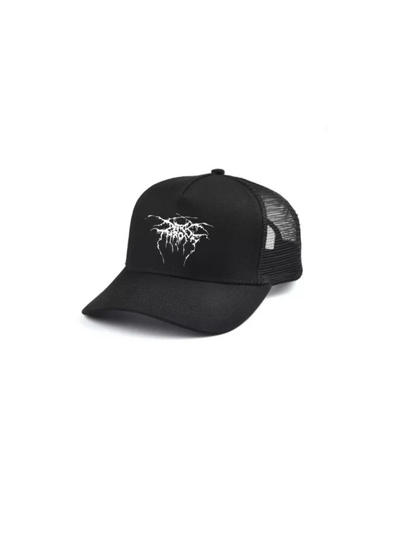 Darkthorne Black and white trucker hat mesh cap Music, Birthday Gift one size