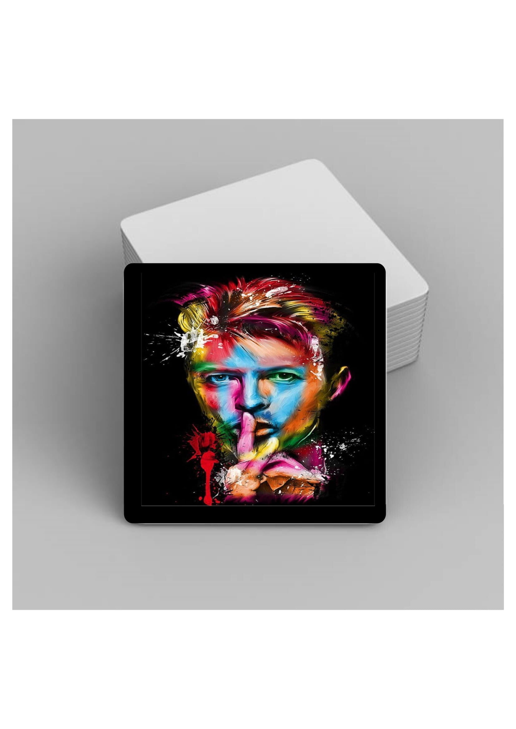 David Bowie 2 Music Coasters Artist/Band /Concert 90mm x90mm.