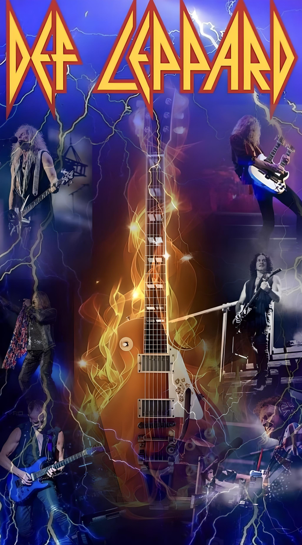Def Leppard 12 Music Print  Concert Wall Art Memorabilia gift A5,A4,A3