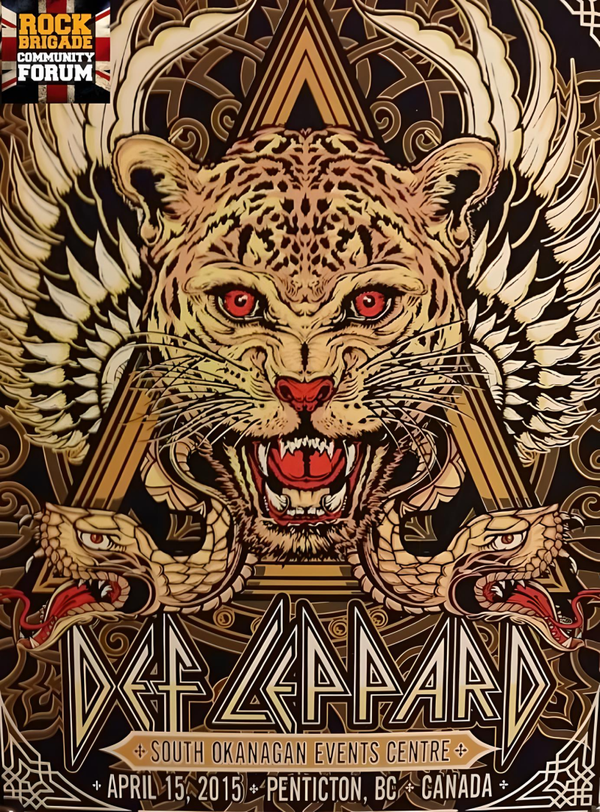 Def Leppard 19 Music Print  Concert Wall Art Memorabilia gift A5,A4,A3