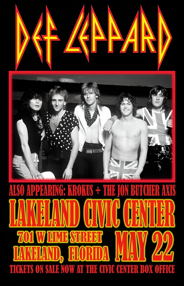 Def Leppard 4 Music Print  Concert Wall Art Memorabilia gift A5,A4,A3