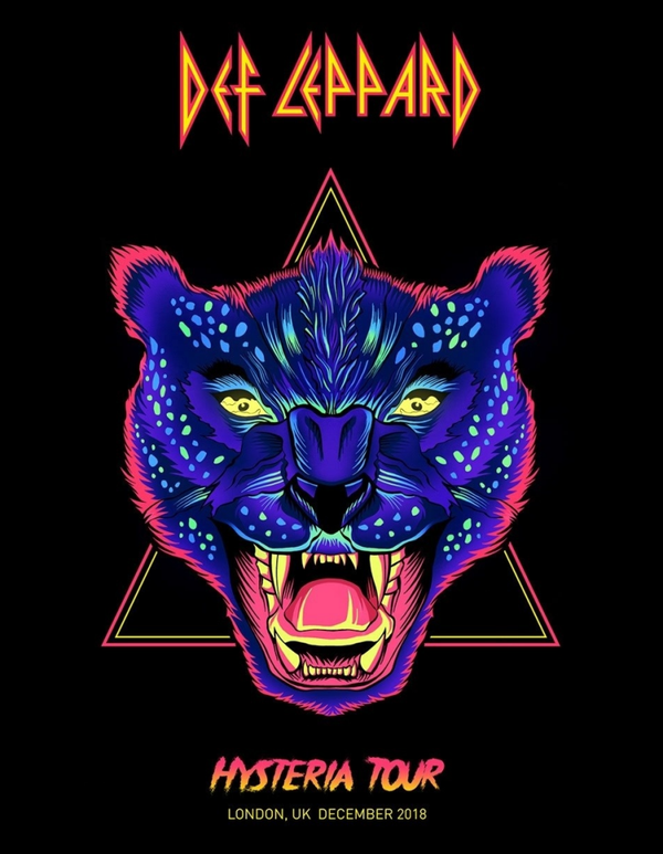 Def Leppard 7 Music Print  Concert Wall Art Memorabilia gift A5,A4,A3