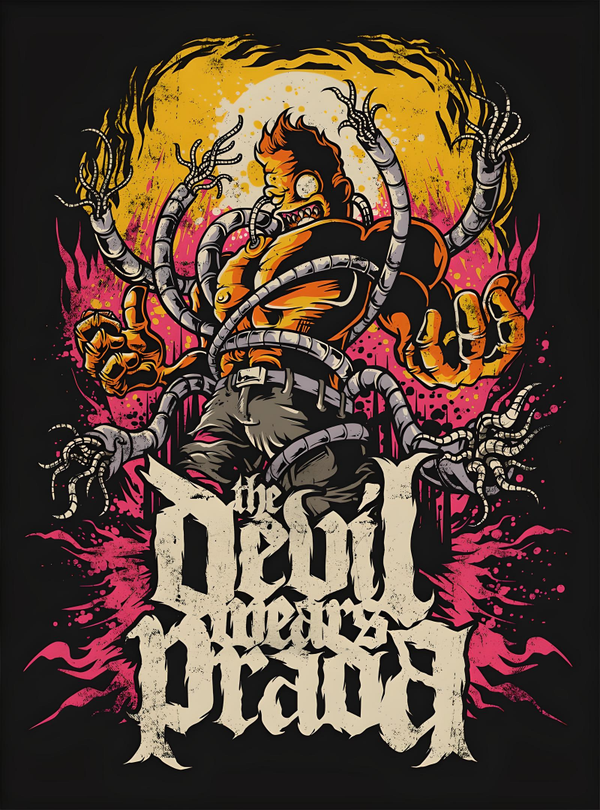 The Devil Wears Prada 1  Music Print  Concert Wall Art Memorabilia gift A5,A4,A3
