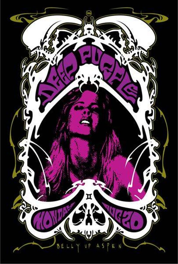 Deep Purple 6  Music Print  Concert Wall Art Memorabilia gift A5,A4,A3
