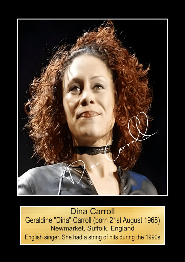 Dina Carrol print Music Poster Wall Art Memorabilia gift A5,A4,A3.