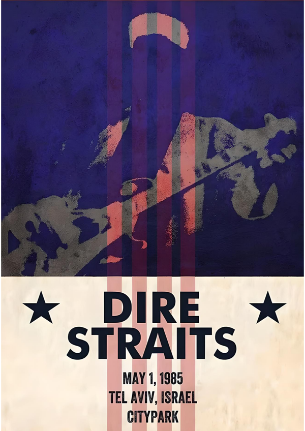 Dire Straits 12 Music Print  Concert Wall Art Memorabilia gift A5,A4,A3