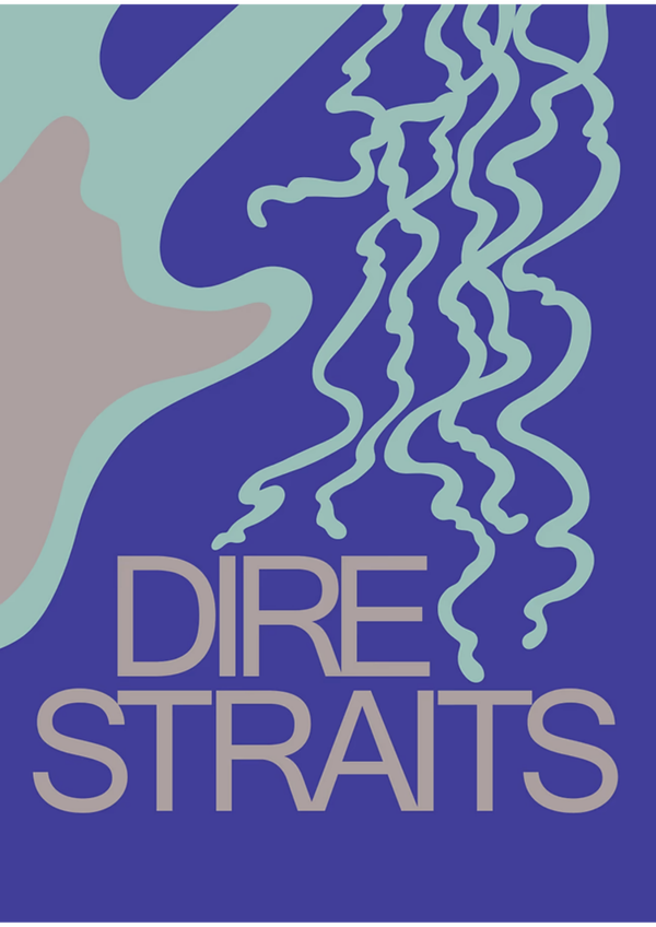 Dire Straits 6 Music Print  Concert Wall Art Memorabilia gift A5,A4,A3