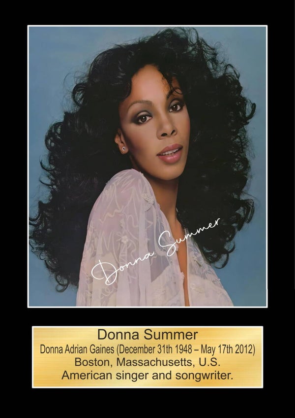 Donna Summer print Music Poster Wall Art Memorabilia gift A5,A4,A3.