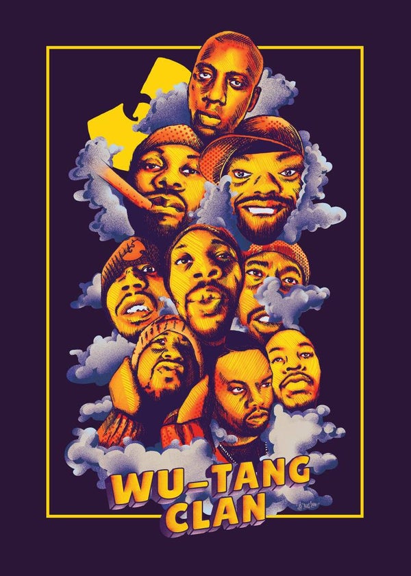 Wu Tang Clan 1 Music Print  Concert Wall Art Memorabilia gift A5,A4,A3