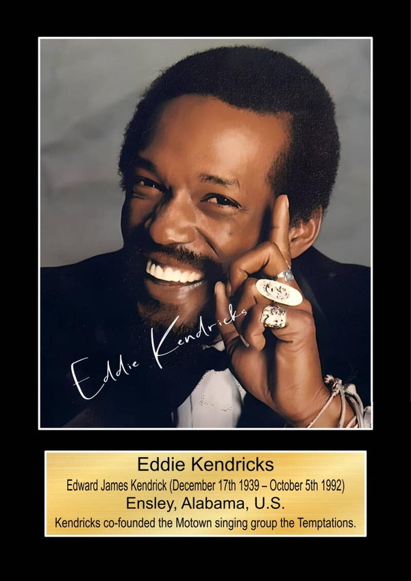 Eddie Kendricks print Music Poster Wall Art Memorabilia gift A5,A4,A3.