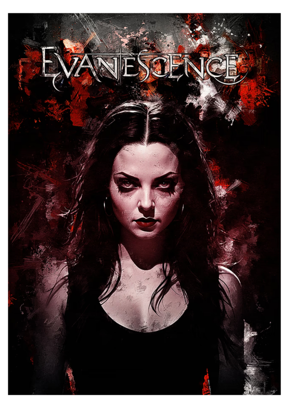 Evanescence 2  Music Print  Concert Wall Art Memorabilia gift A5,A4,A3