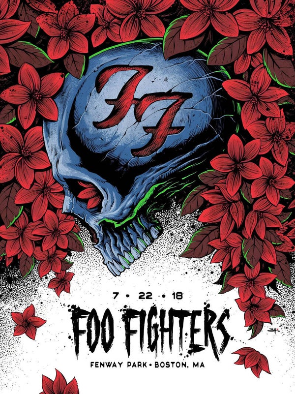 Foo Fighters 19 Music Print  Concert Wall Art Memorabilia gift A5,A4,A3