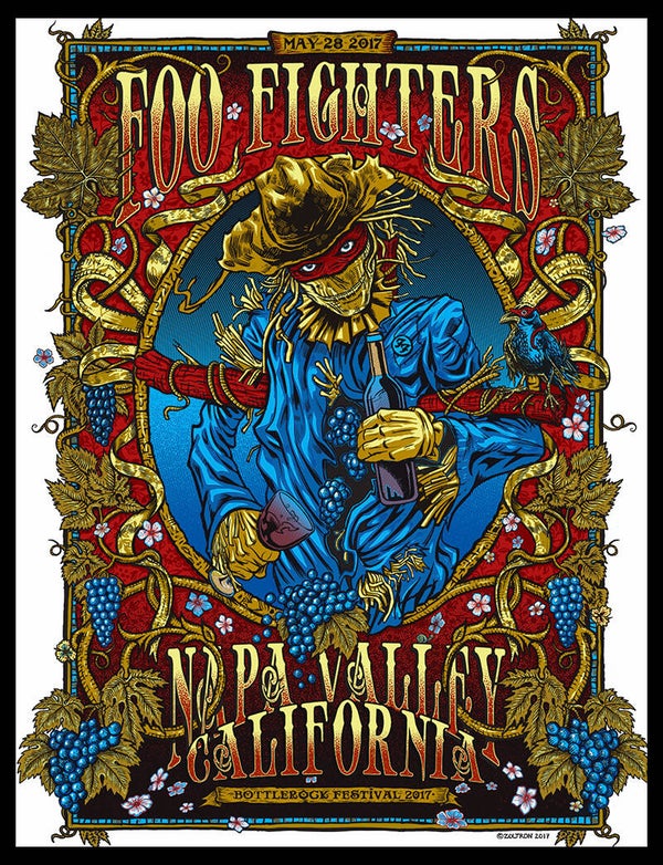 Foo Fighters 28 Music Print  Concert Wall Art Memorabilia gift A5,A4,A3