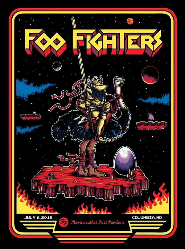 Foo Fighters 4 Music Print  Concert Wall Art Memorabilia gift A5,A4,A3