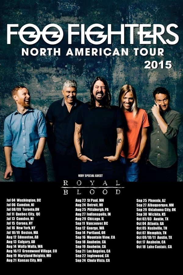 Foo Fighters 8 Music Print  Concert Wall Art Memorabilia gift A5,A4,A3