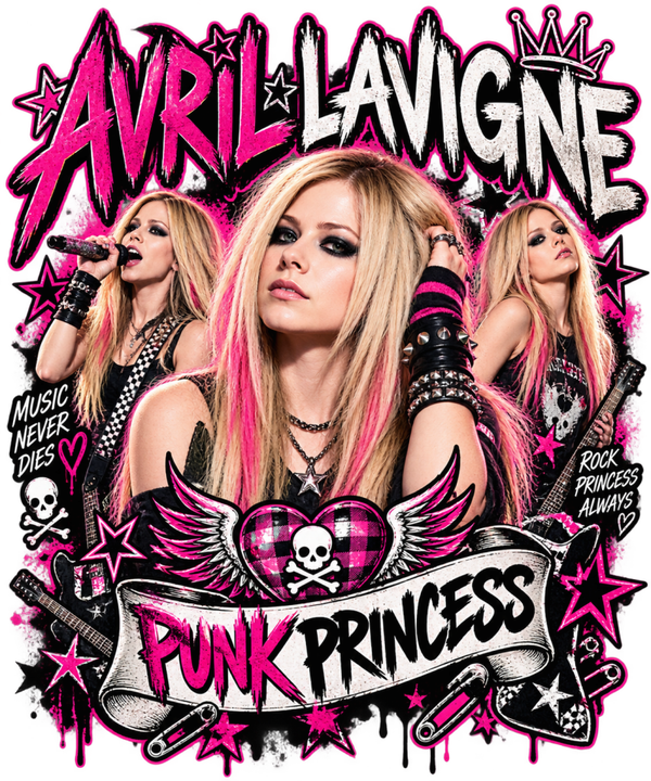 AVRIL LAVIGNE PUNK PRINCESS #414 Sublimation  Digital Download