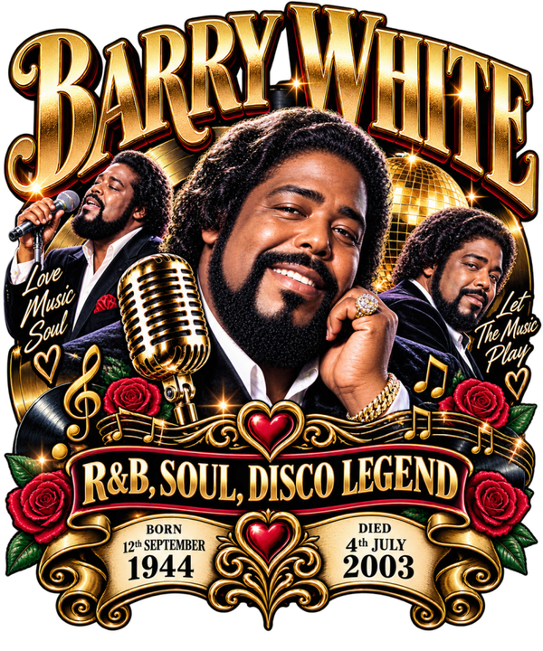 BARRY WHITE SOUL LEGEND #416 Sublimation  Digital Download