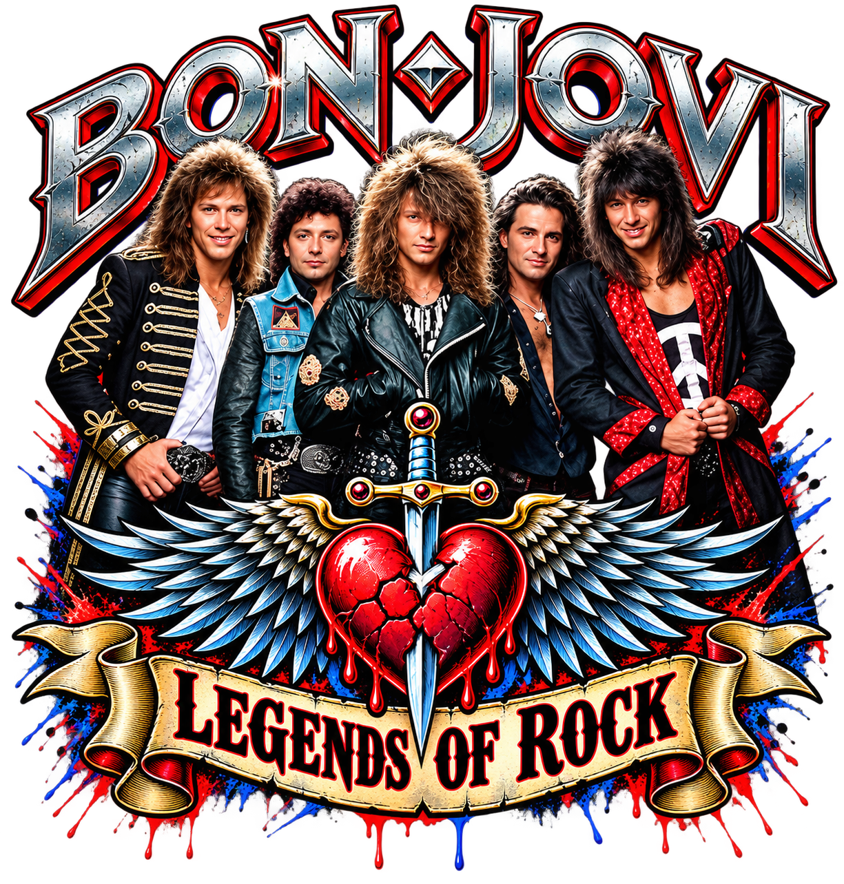 BON JOVI LEGEND OF ROCK #417 Sublimation  Digital Download