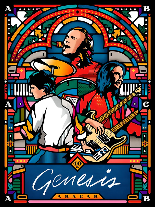 Genesis 5 Music Print  Concert Wall Art Memorabilia gift A5,A4,A3