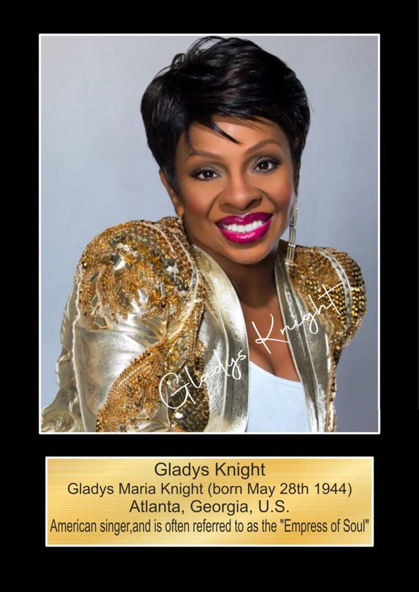 Gladys Knight Music Poster Wall Art Memorabilia gift A5,A4,A3.
