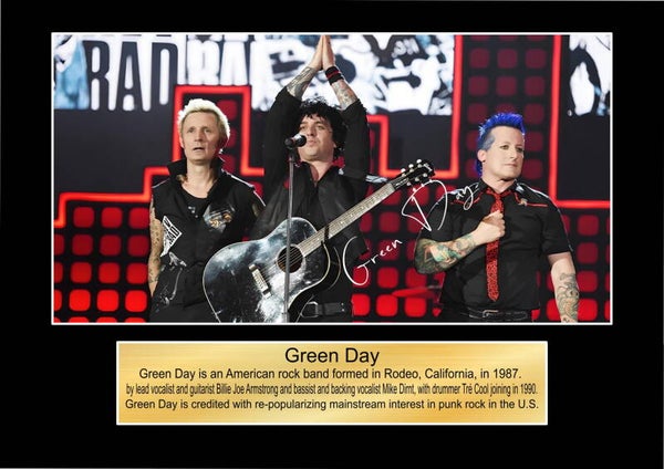 Green Day Music Poster Wall Art Memorabilia gift A5,A4,A3.