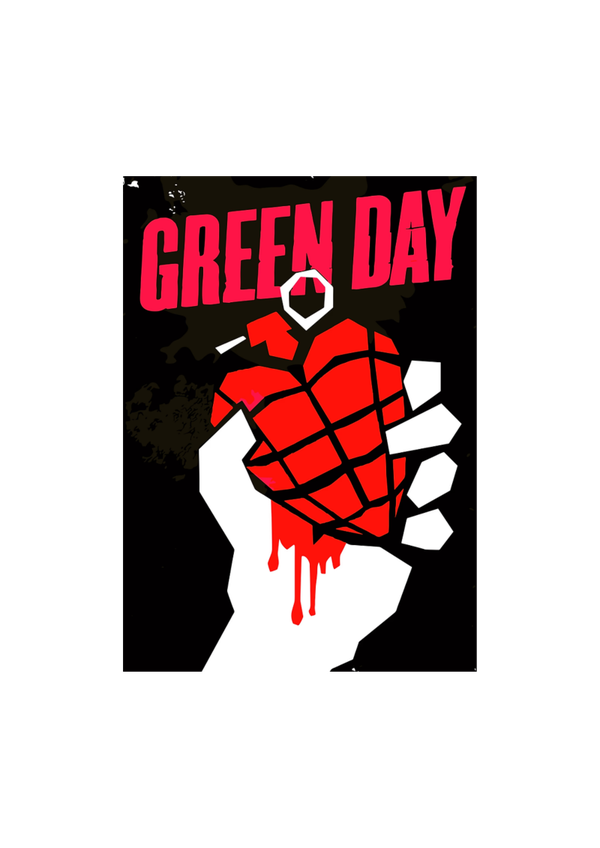 Green day 013 Music Print  Concert Wall Art Memorabilia gift A5,A4,A3